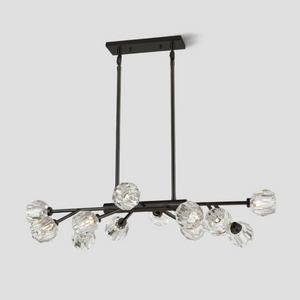 Mitchell Clear Glass Linear Chandelier - view 15