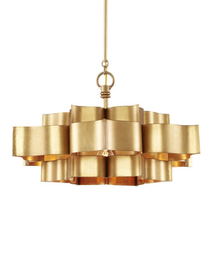 Golden leaf shape Small Chandelier - view 9