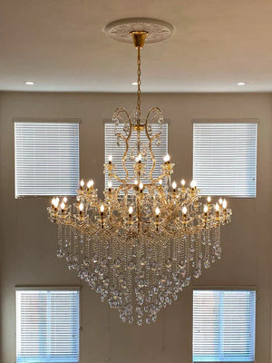 Classic Modern Multi-layers Crystal Chandelier for Staircase/Foyer/Villa - view 3