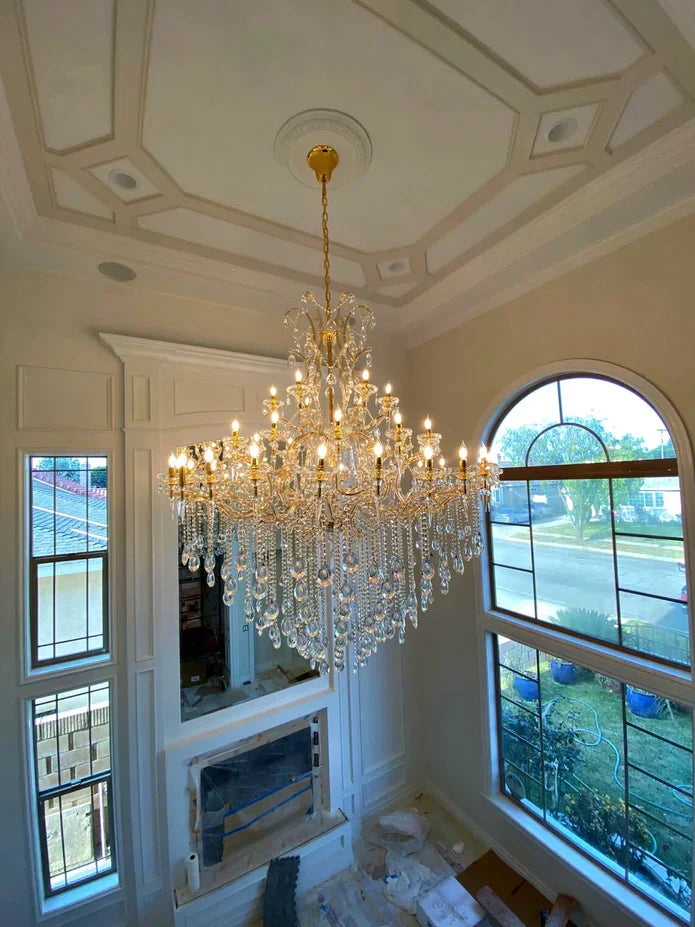 Classic Modern Multi-layers Crystal Chandelier for Staircase/Foyer/Villa - view 5