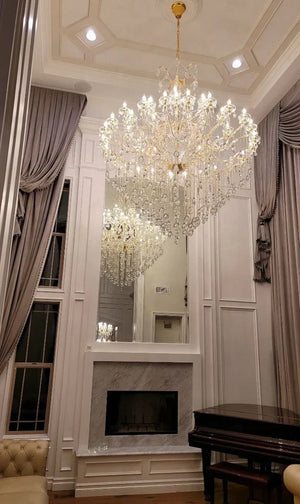 Classic Modern Multi-layers Crystal Chandelier for Staircase/Foyer/Villa - view 6