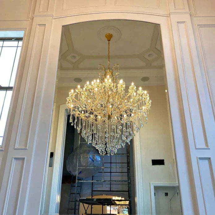 Classic Modern Multi-layers Crystal Chandelier for Staircase/Foyer/Villa - view 8
