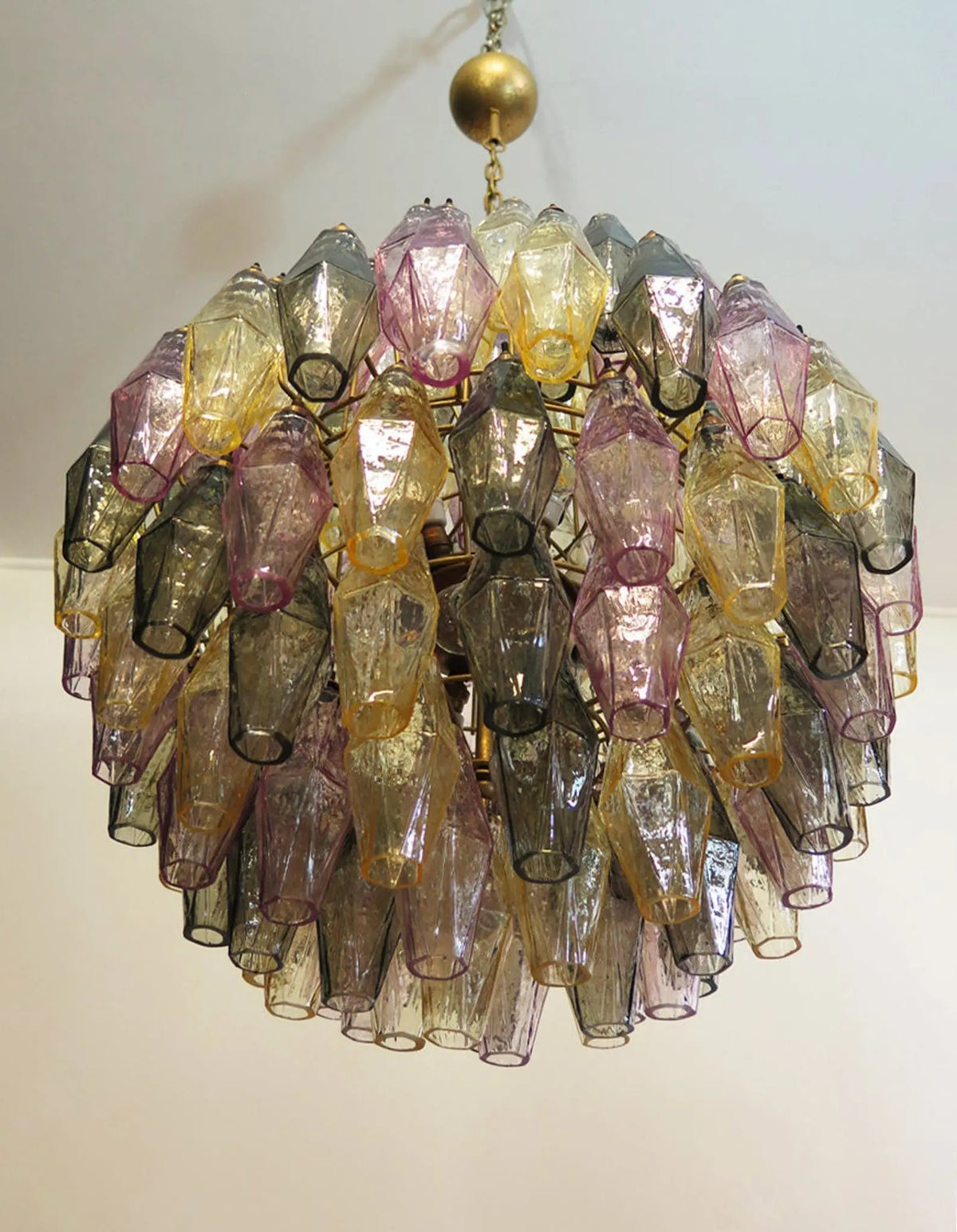 Murano-Style Chandelier – Poliedri – 140 glass – Multi