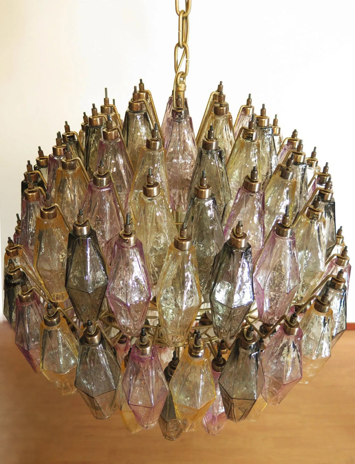 Murano-Style Chandelier – Poliedri – 140 glass – Multi