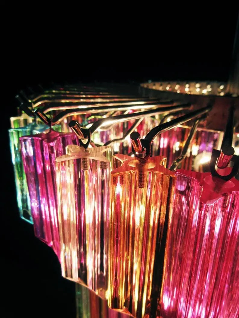 Murano-Style Chandelier – 111 prisms – Multi