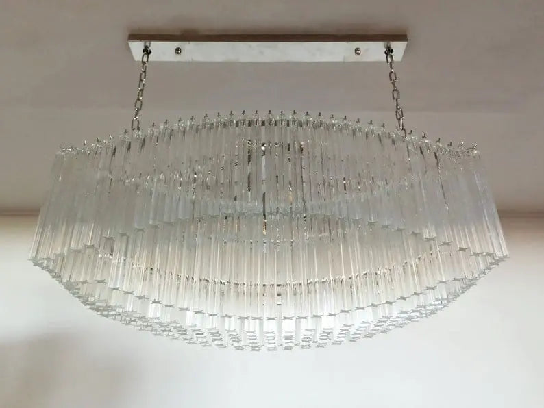 Murano-Style Chandelier – Pagoda – 292 prisms – Transparent