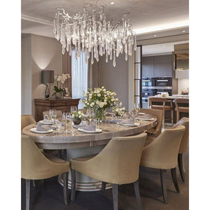 Dawn Teardrop Branch Brass Round Chandelier - view 35