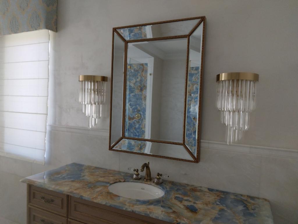 Rhea Palms Crystal Sconce, chandelier - view 3