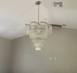Twin Palms Round Crystal Chandelier - view 13