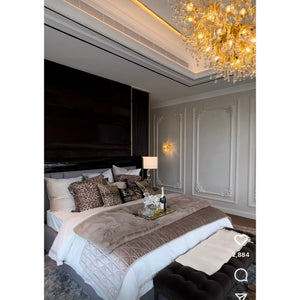 Lukas Oval Branching Brass Linear Teardrop Chandelier - view 18