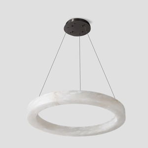 Theseus Alabaster Round Living Room Chandelier - view 20
