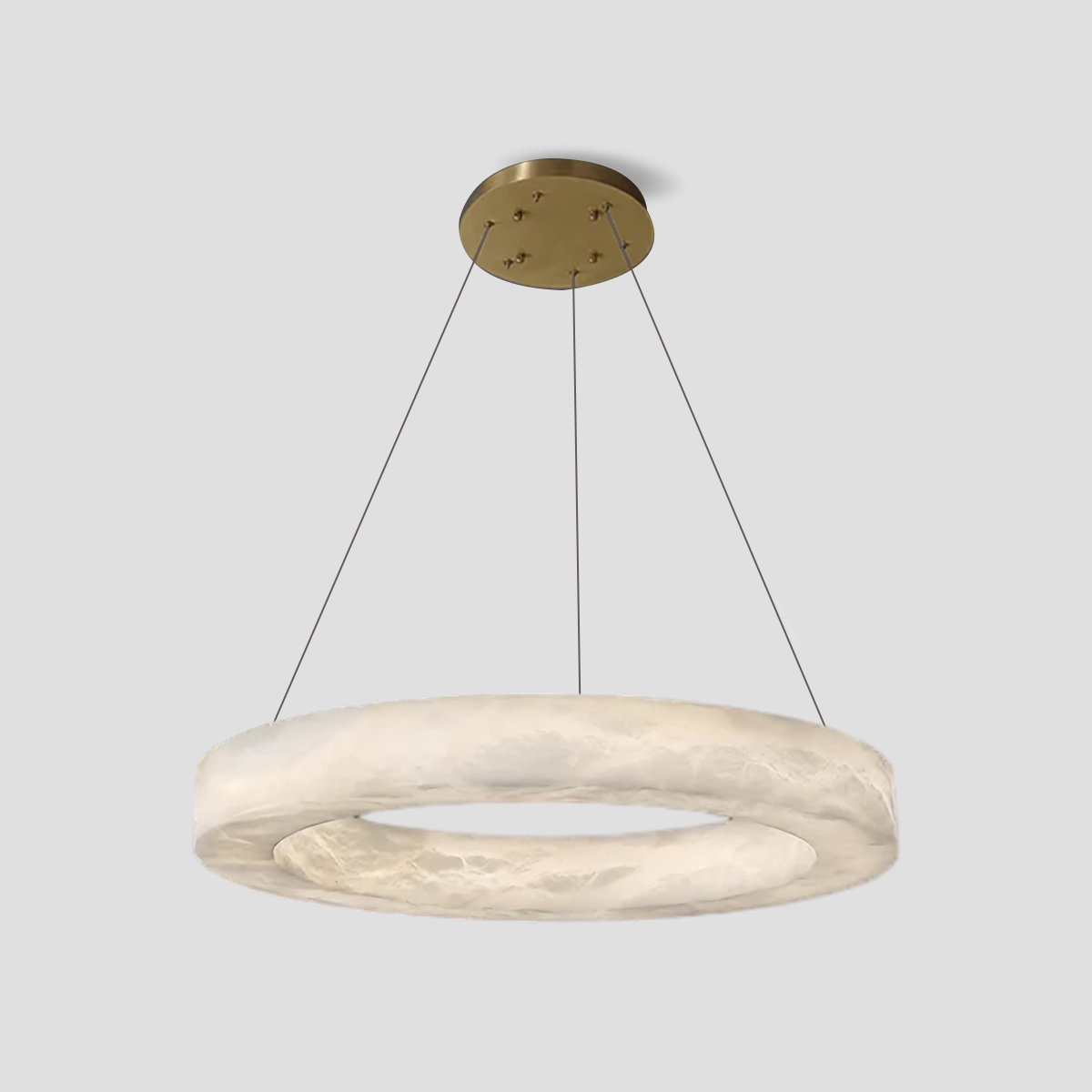 Theseus Alabaster Round Living Room Chandelier - view 16