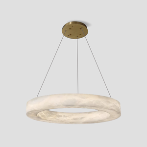 Theseus Alabaster Round Living Room Chandelier - view 16