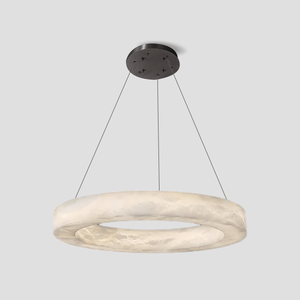 Theseus Alabaster Round Living Room Chandelier - view 18
