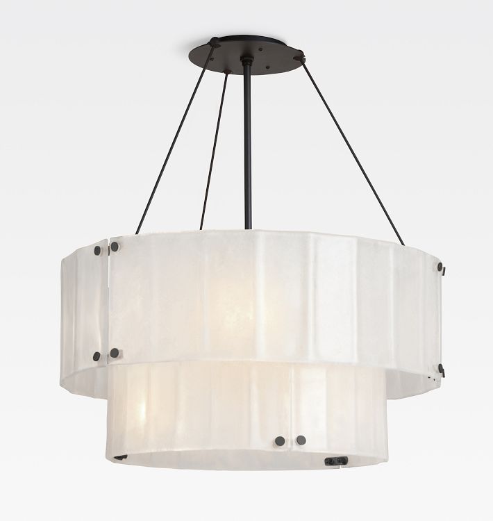 Willamette Glass Round Chandelier 2-Tier 32'', two-tier - view 6