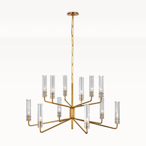 Verona Two Tier Chandelier 32"/42", two-tier