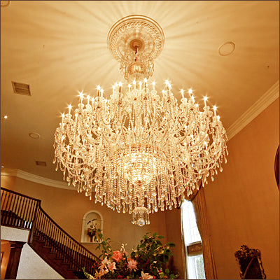 Extra Large Classic Traditional Crystal Chandelier 60/72/90 Lights for Hotel, Showroom, Foyer , Wedding Hall,Coffee Shop - view 5