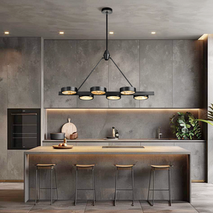 Aster Linear Brass Chandelier - view 5