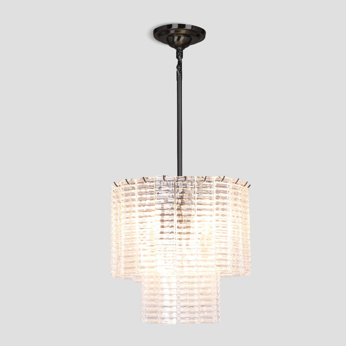 Guts Round Glass Tile Chandelier - view 2