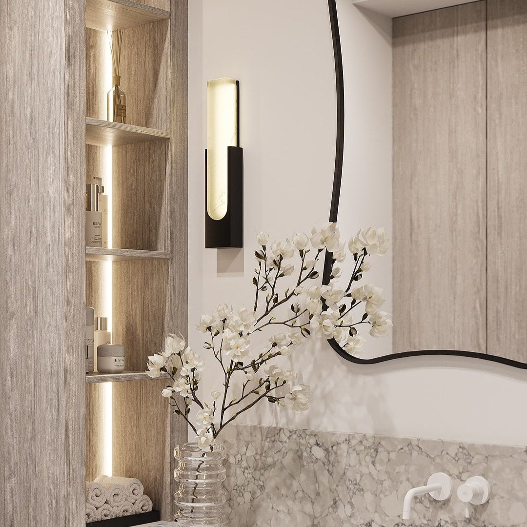 Lauren Alabaster Wall Sconce, chandelier