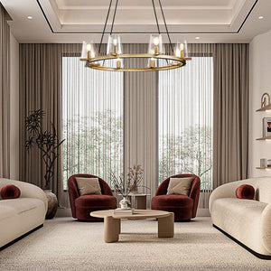 Prism Glass Round Chandelier 36"48"60" - view 18