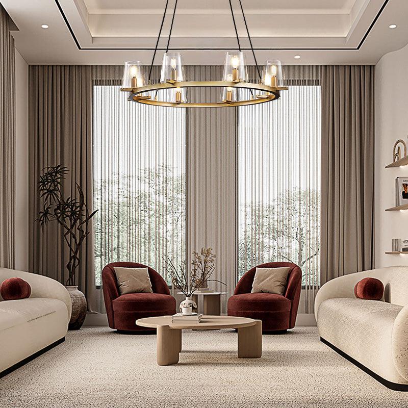 Prism Glass Round Chandelier 36"48"60" - view 18