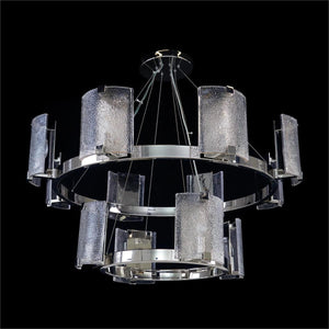 Claritas Ten-Light Horizontal Chandelier, Brass - view 2