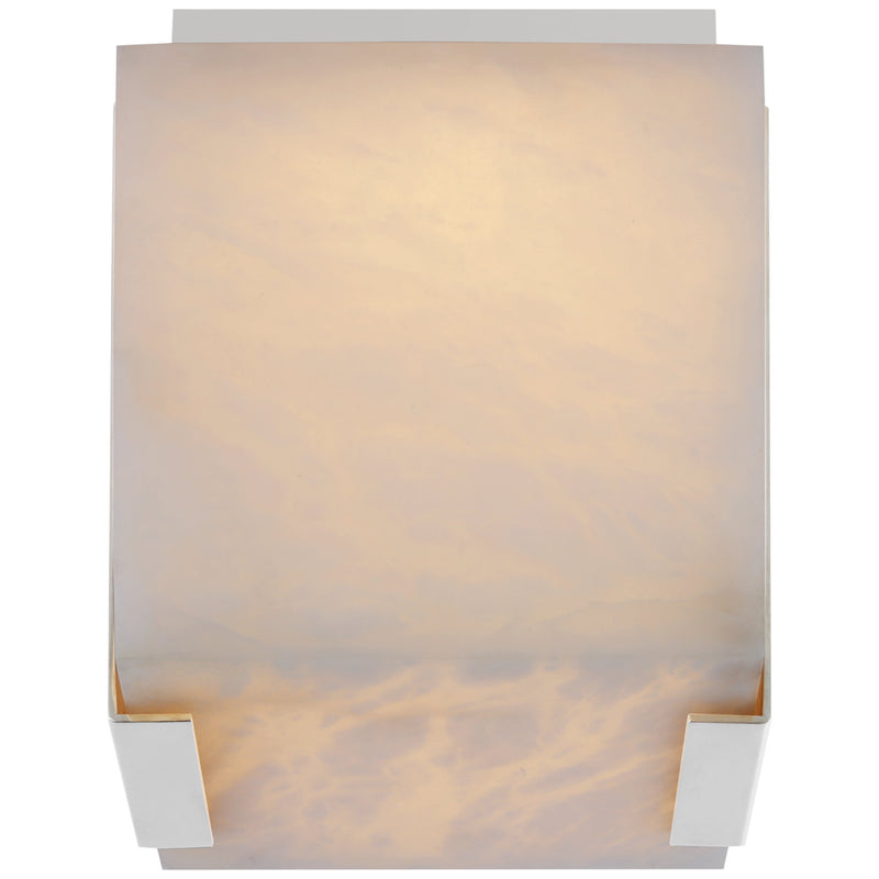 Alabaster Square Flush Mount Wall Sconce Lamp 6"H - view 3