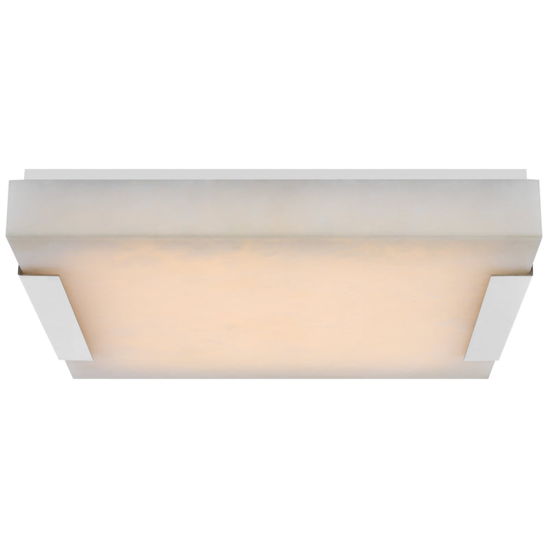 Alabaster Square Flush Mount Wall Sconce Lamp 3"H - view 3