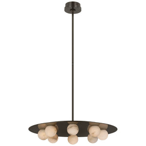 Alabaster Kelly 8 Lights Pendant Chandelier 24"W