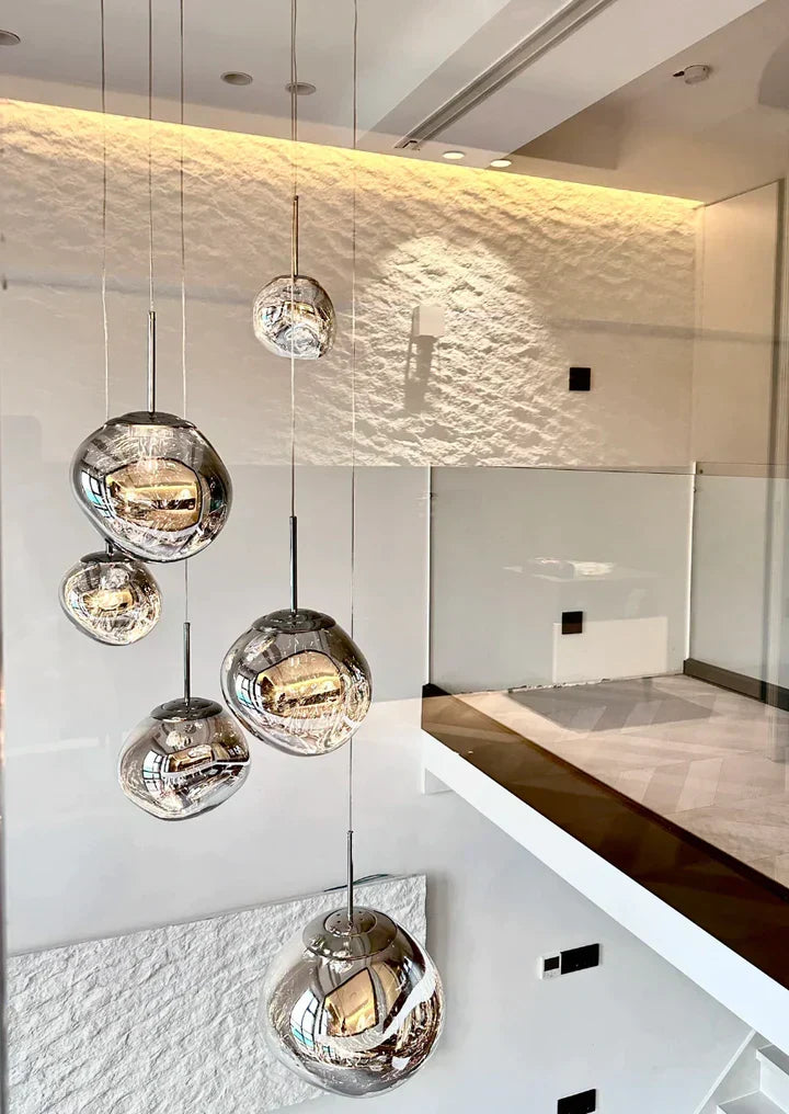 Modern Rock Glass Special Shape Pendant Lighting, chandelier - view 2