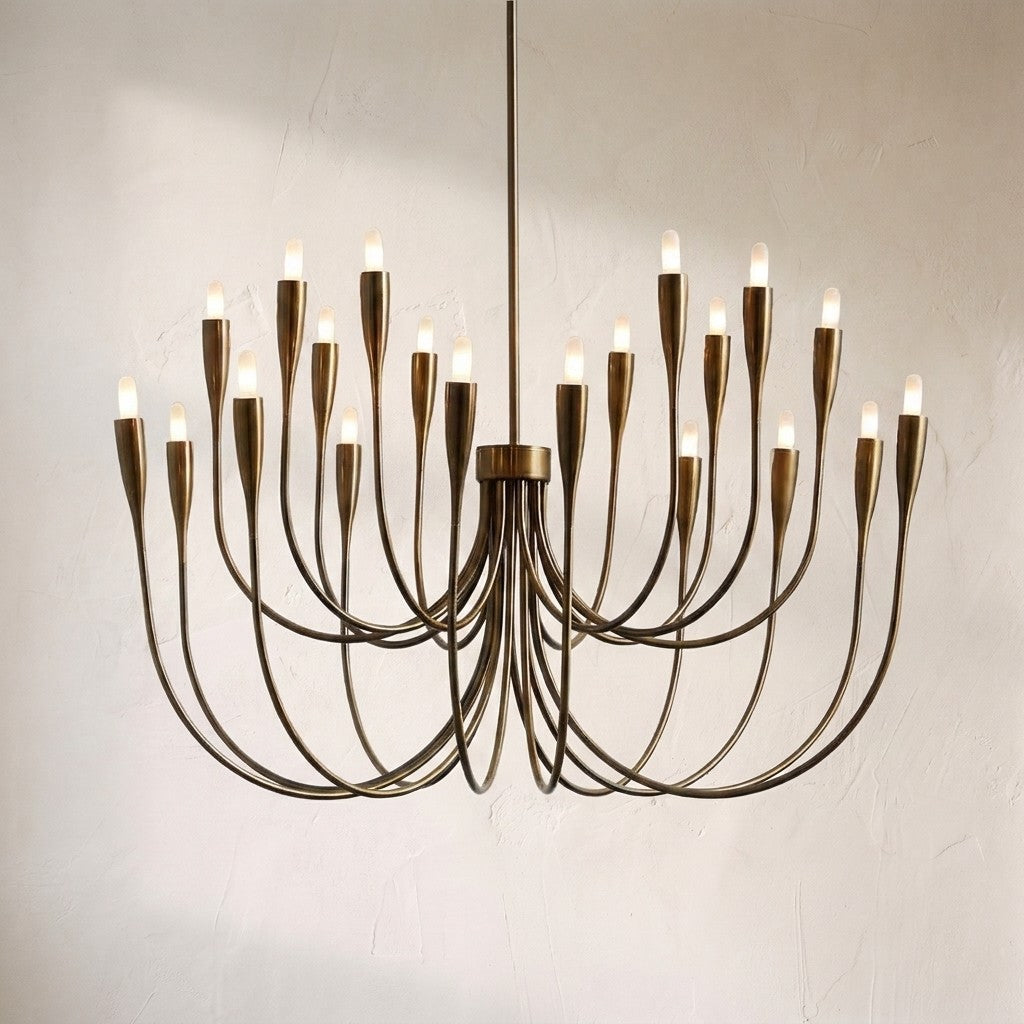 Lianora Brass Candelabra Chandelier