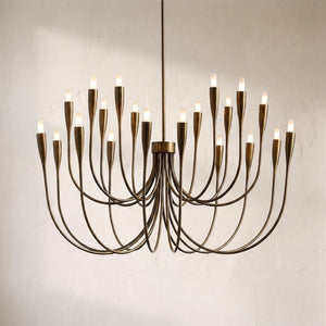 Lianora Brass Candelabra Chandelier