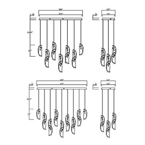 Flare Oval Multi Light Chandelier - view 2