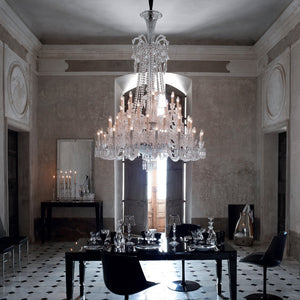 Light Luxury Classic Long Version Tiered Candle Light Crystal Chandelier for High-ceiling Rooms/Living Room - view 12