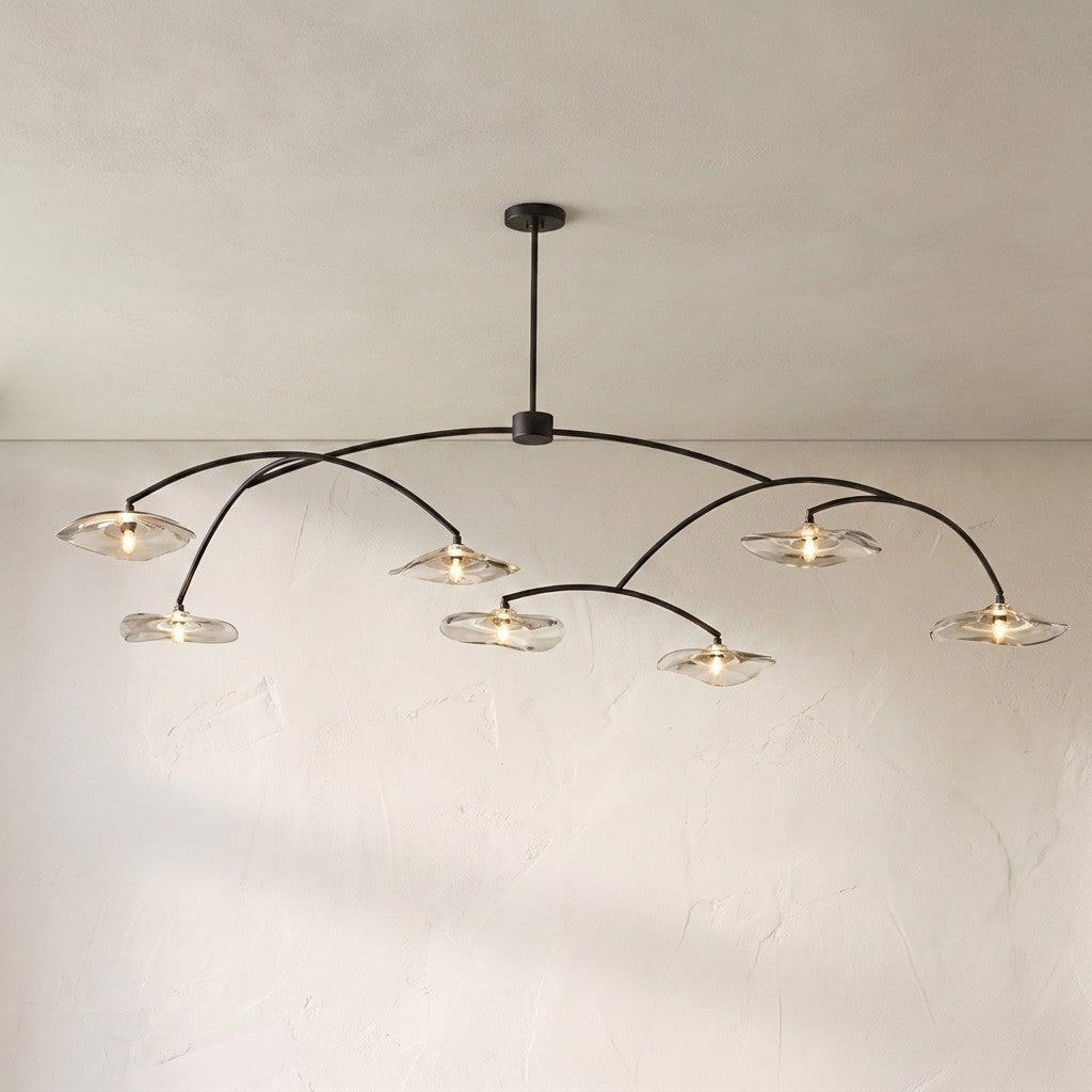 Lilia Clear Glass Round Chandelier
