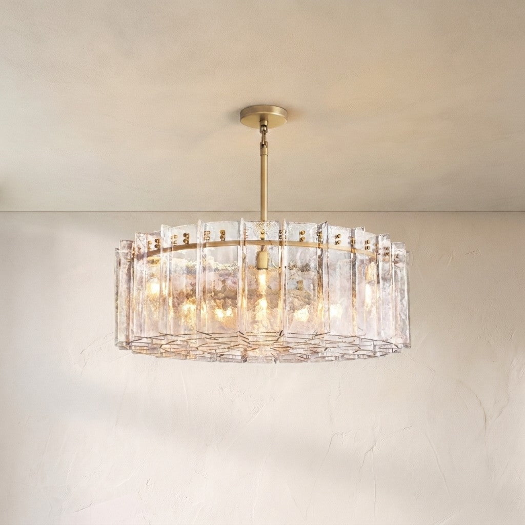 Loxel Clear Glass Round Chandelier 36"48"