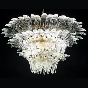 Flower Blossom Art Glass Chandelier for Living Room/Bedroom - view 9