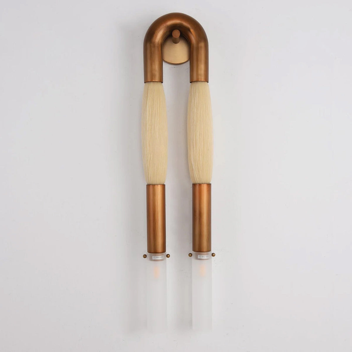 Double Head Antonia Horsehair Sconce, glass wall sconce - view 27
