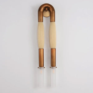 Double Head Antonia Horsehair Sconce, glass wall sconce - view 27