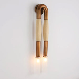 Double Head Antonia Horsehair Sconce, glass wall sconce - view 29