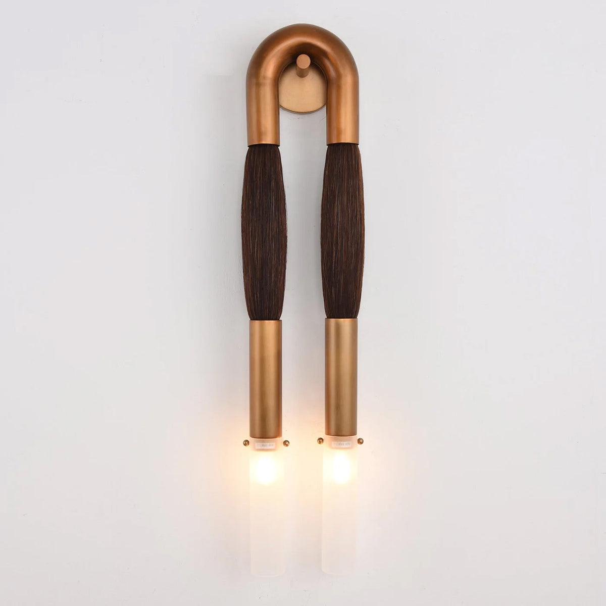 Double Head Antonia Horsehair Sconce, glass wall sconce - view 31