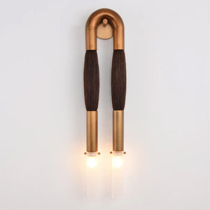 Double Head Antonia Horsehair Sconce, glass wall sconce - view 31