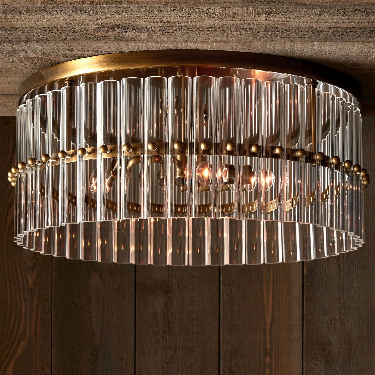 Macy Crystal Round Flush Mount - view 2