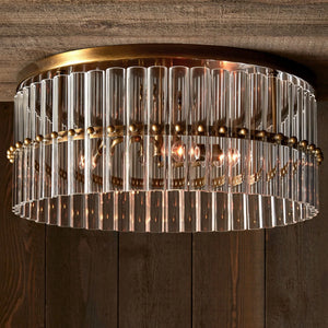 Macy Crystal Round Flush Mount - view 2