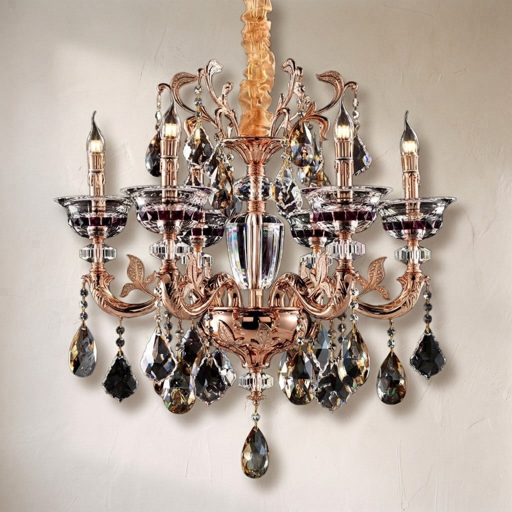 Maria Crystal Classic Chandelier 27" 6 Lights - view 2