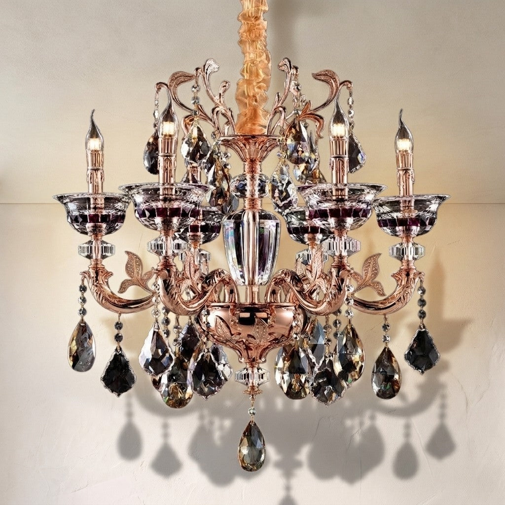 Maria Crystal Classic Chandelier 27" 6 Lights