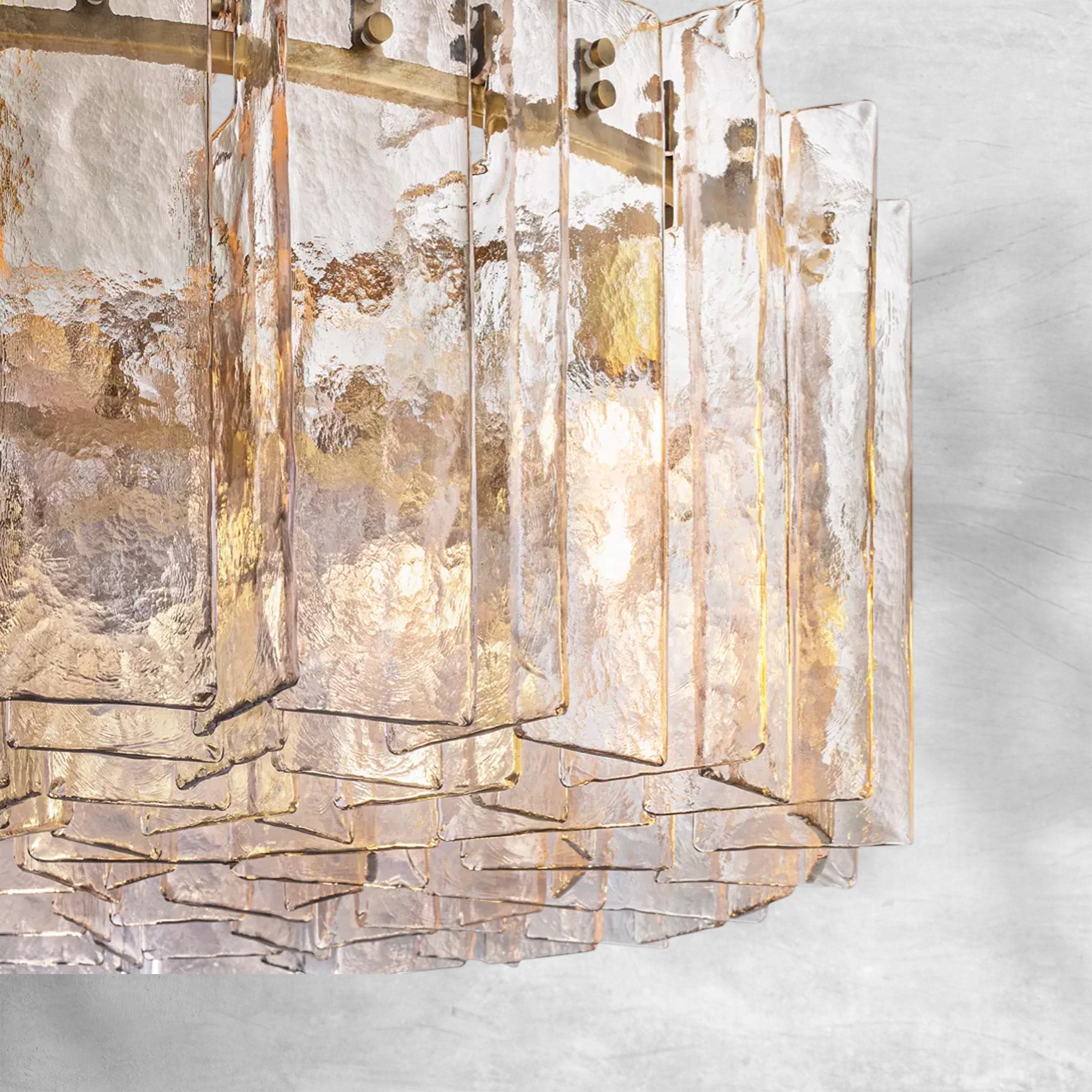 Loxel Clear Glass Round Chandelier 36"48"