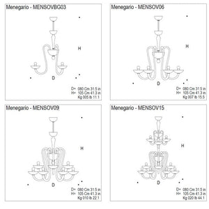 Ravelin Chandelier - view 2