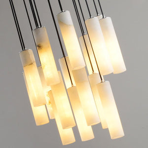 Alabaster Modern Art Linear Chandeliers - view 4